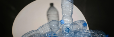 empty plastic water bottles