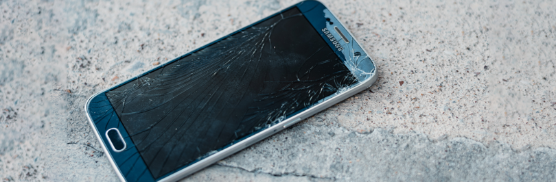 broken phone screen